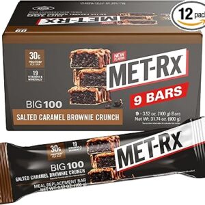MET-RX PROTEIN BAR BROWNIE CRUNCH 100G 9CT