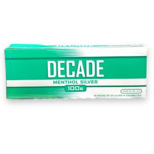 DECADE 100 MENTHOL SILVER LIGHT