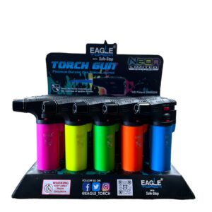EAGLE TORCH NEON LIGHTER 4" (PT101N) BOX 15CT