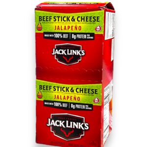 JACK LINK'S 1.2Z 16CT BEEF & CHEES JALAPENO SIZZLE