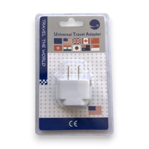 UNIVERSAL TRAVEL ADAPTOR 2 PRONG EACH BLISTER