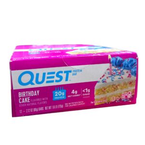 QUEST PROTEIN BAR 21G BIRTHDAY CAKE 12CT