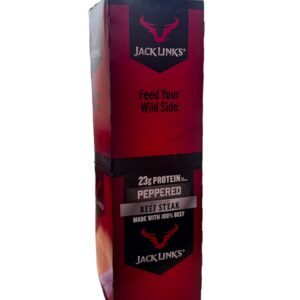 JACK LINK'S 2.0 OZ BEEF STEAK JUMBO PEPPERED 12CT