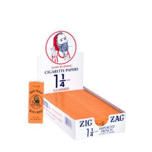 ZIG ZAG PAPER FRENCH ORANGE 1 1/4 SIZE 24CT