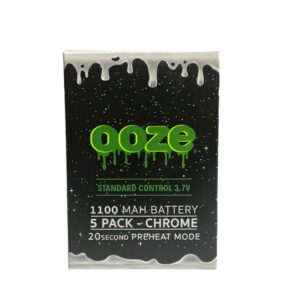 OOZE STANDARD 1100MAH BATTERY 5PK - CHROME