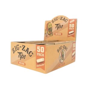 ZIG ZAG WIDE TIPS UNBLEACHED 50CT