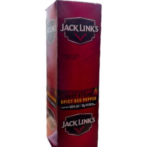 JACK LINK'S 2.0OZ BEEF STEAK JUMBO SPICY RED PEPPER 12CT