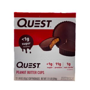QUEST PROTEIN BAR 11G PEANUT BUTTER CUPS 12CT