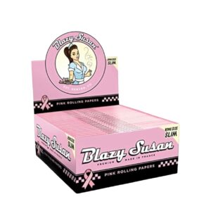BLAZY SUSAN KING SIZE SLIM PINK PAPER 50PK