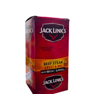 JACK LINK'S 1.0OZ 12CT BEEF STEAK SWEET & HOT