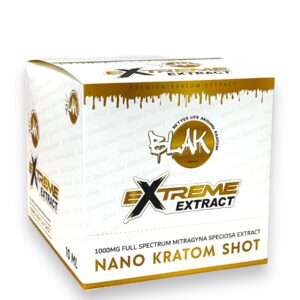 BLAK EXTREME EXTRACT 1000MG NANO KRATOM SHOTS 6CT BOX