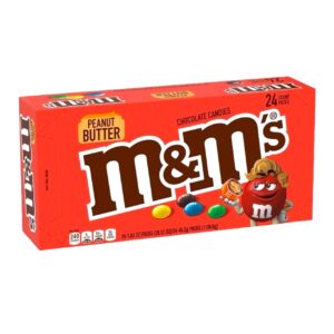 M&M's PEANUT BUTTER REGULAR 1.63OZ 24CT