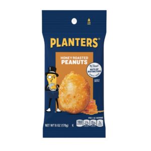 PEG PLANTERS BB HONEY ROASTED PEANUTS 6OZ
