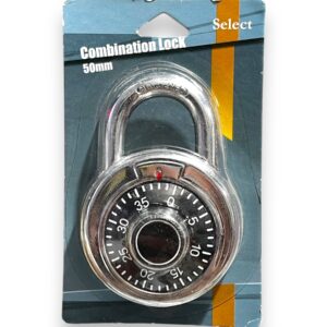 COMBINATION LOCK 50MM BLISTER EACH
