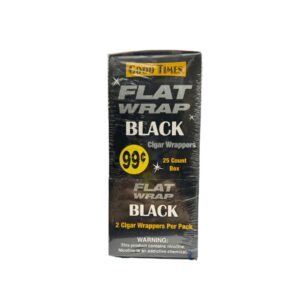 GOOD TIMES FLAT WRAP BLACK 2/25CT
