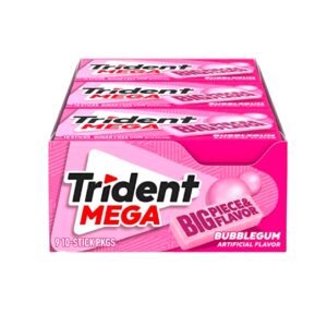 TRIDENT MEGA 9CT BUBBLEGUM