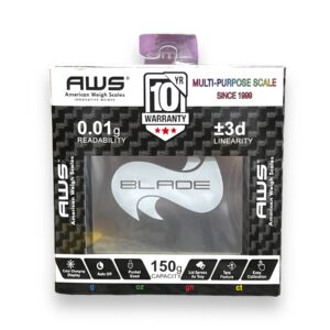 AWS BLADE SCALE 150 X 0.01G BLACK EACH