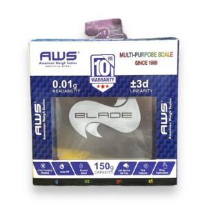 AWS BLADE SCALE 150 X 0.01G BLUE EACH