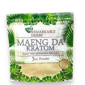 REMARKABLE 3OZ POWDER WHITE MAENG DA KRATOM