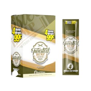 TWISTED HEMP 4/.99 PLAIN JANE WRAPS 15CT