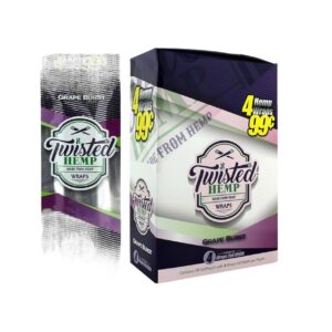 TWISTED HEMP 4/.99 GRAPE WRAPS 15CT