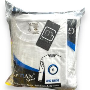 GMAN LONG SLEEVE WHITE SMALL SIZE EACH