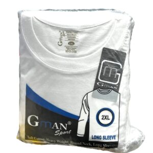 GMAN LONG SLEEVE WHITE 2XL SIZE EACH