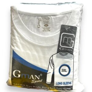 GMAN LONG SLEEVE WHITE 3XL SIZE EACH