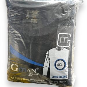 GMAN LONG SLEEVE BLACK 4XL SIZE EACH