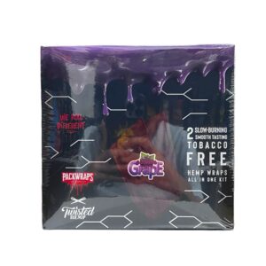 PACKWRAPS X TWISTED HEMP WRAPS 2/10CT GRAPE