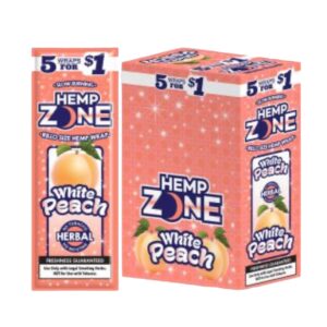 HEMP ZONE 5/.99 WHITE PEACH 15CT