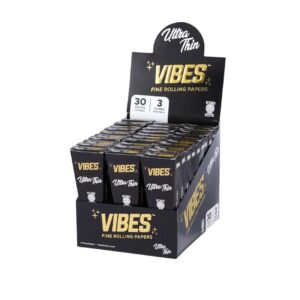 VIBES CONE BLACK ULTRA THIN KING 3/30CT