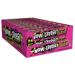 NOW AND LATER BAR CHEWY ORIGINAL MIX 2.44OZ 16/24CT
