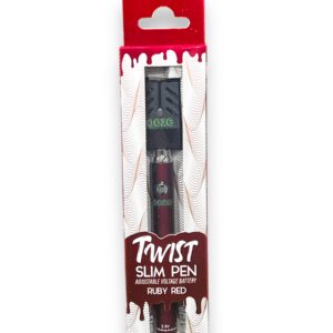 OOZE TWIST SLIM PEN  BATTERY KIT 320MAH EACH - RUBY RED