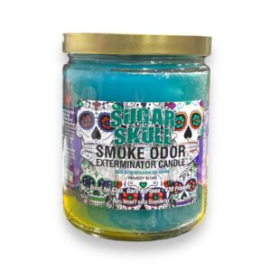 TOP CANDLE 13OZ SUGAR SKULL