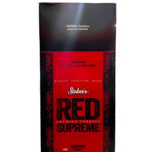 STOKER s RED SUPREME TOBACCO 3OZ 12CT