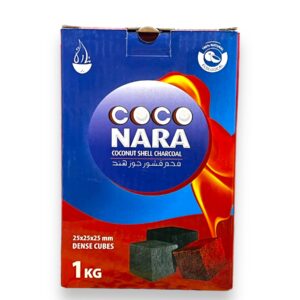 COCO NARA CHARCOAL 1KG DENSE CUBES 120CT