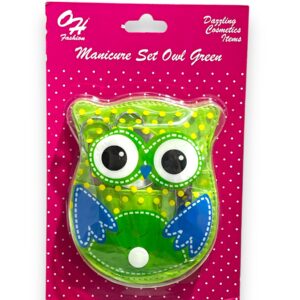 OH FASHION OWL MANICURE SET GREEN 1CT