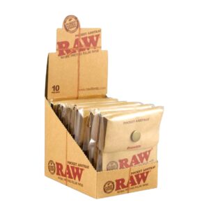 RAW POCKET ASHTRAY 10CT
