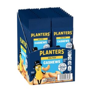 PLANTERS TUBE SALTED CASHEW 1.5OZ 18CT