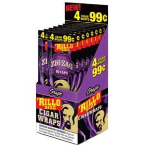 ZIGZAG RILLO 4/.99 GRAPE 15CT