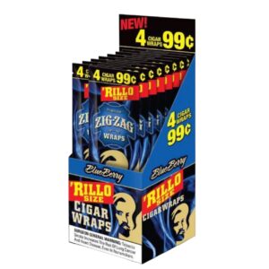 ZIGZAG RILLO 4/.99 BLUEBERRY 15CT