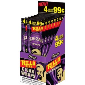ZIGZAG RILLO 4/.99 PURPLE 15CT