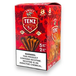 TENZ CIGAR WRAPS 5/2PK SWEET 8CT BOX