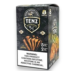 TENZ CIGAR WRAPS 5/2PK DARK BROADLEAF 8CT BOX