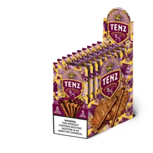 TENZ CIGAR WRAPS 5/2PK HONEY BERRY 8CT BOX