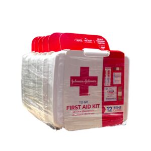 J&J JOHNSON FIRST AID TO GO KIT EACH 12 ITEMS