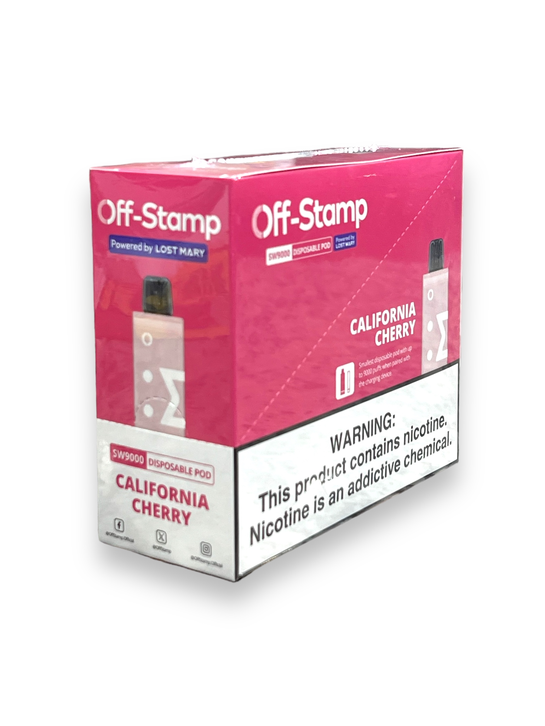 OFF-STAMP SW9000 PODS 5CT -CALIFORNIA CHERRY