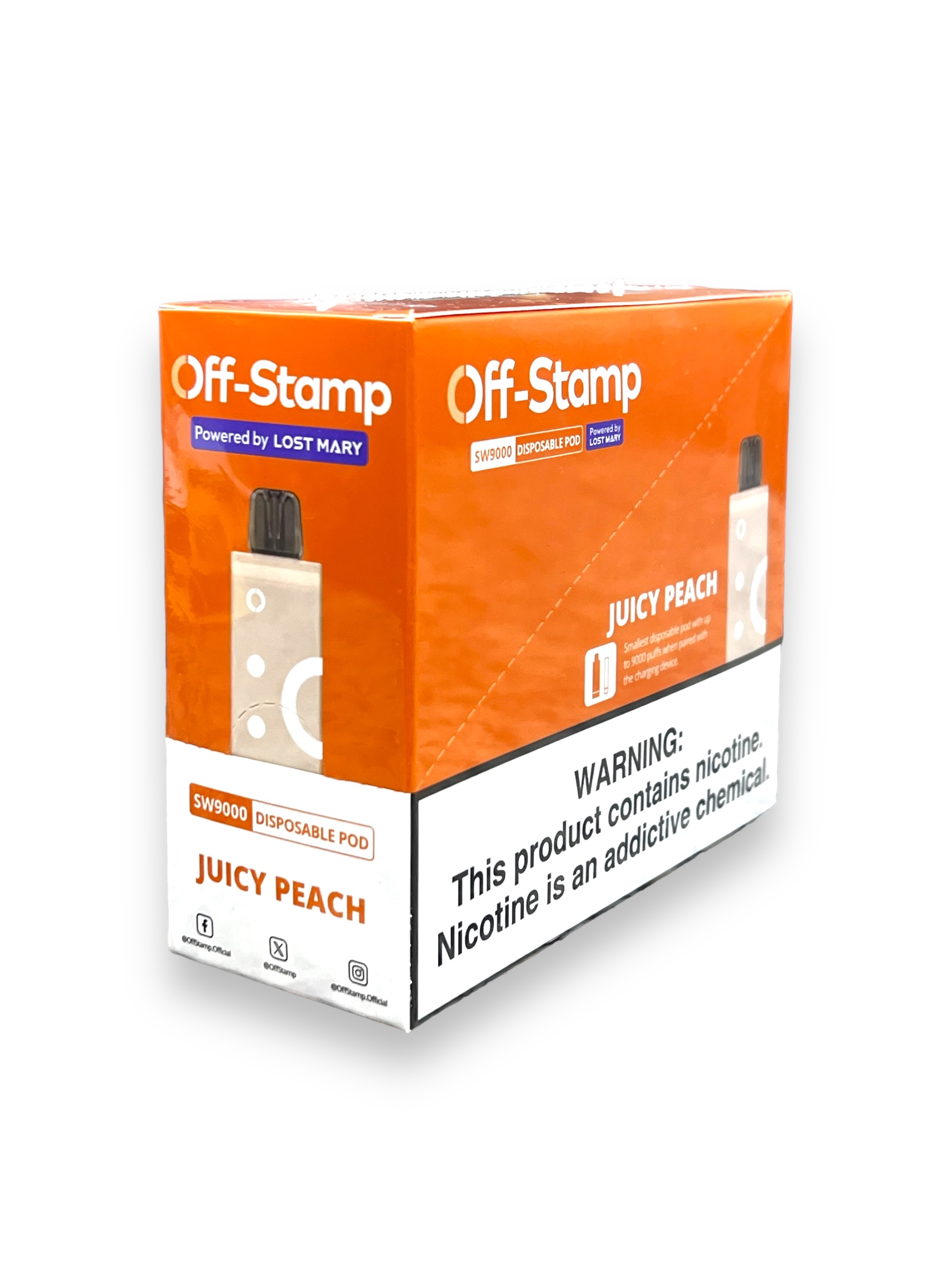 OFF-STAMP SW9000 PODS 5CT -JUICY PEACH