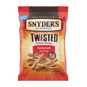 PEG SNYDERS 5OZ TWISTED SEASONED PRETZEL BAG